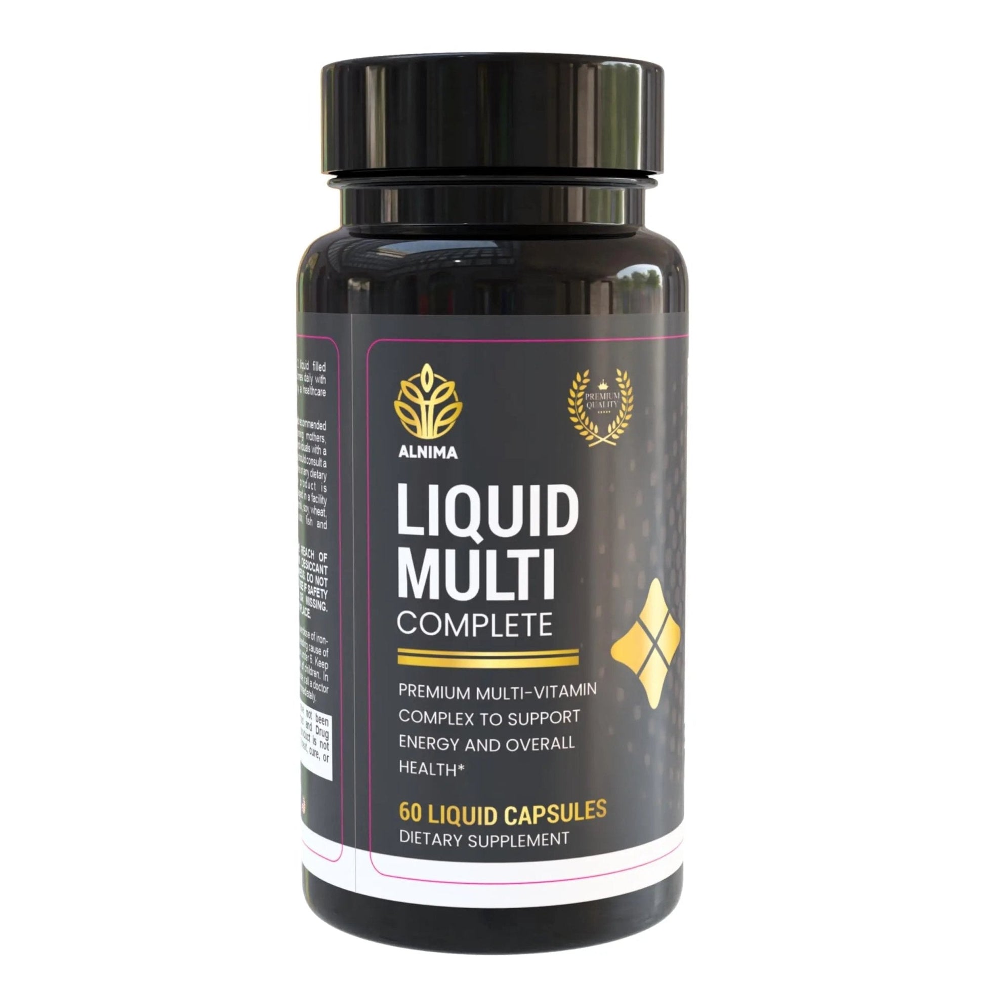 ALNIMA Halal Liquid Multivitamin Complete – Energy & Immune Support with 29 Essential Nutrients | 60 Liquid Capsules – Halal Certified - Maple Wellness Supplements