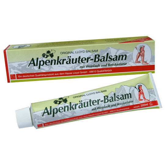 Alpenkrauter-Balm chestnut and red grape leaves 200ml LLOYD - Maple Wellness Supplements