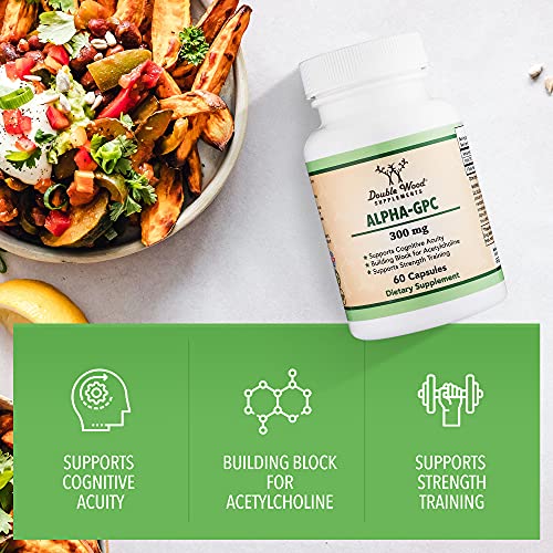 Alpha GPC Choline 600mg Capsules - Brain Support Supplement for Focus, Memory - Maple Wellness Supplements