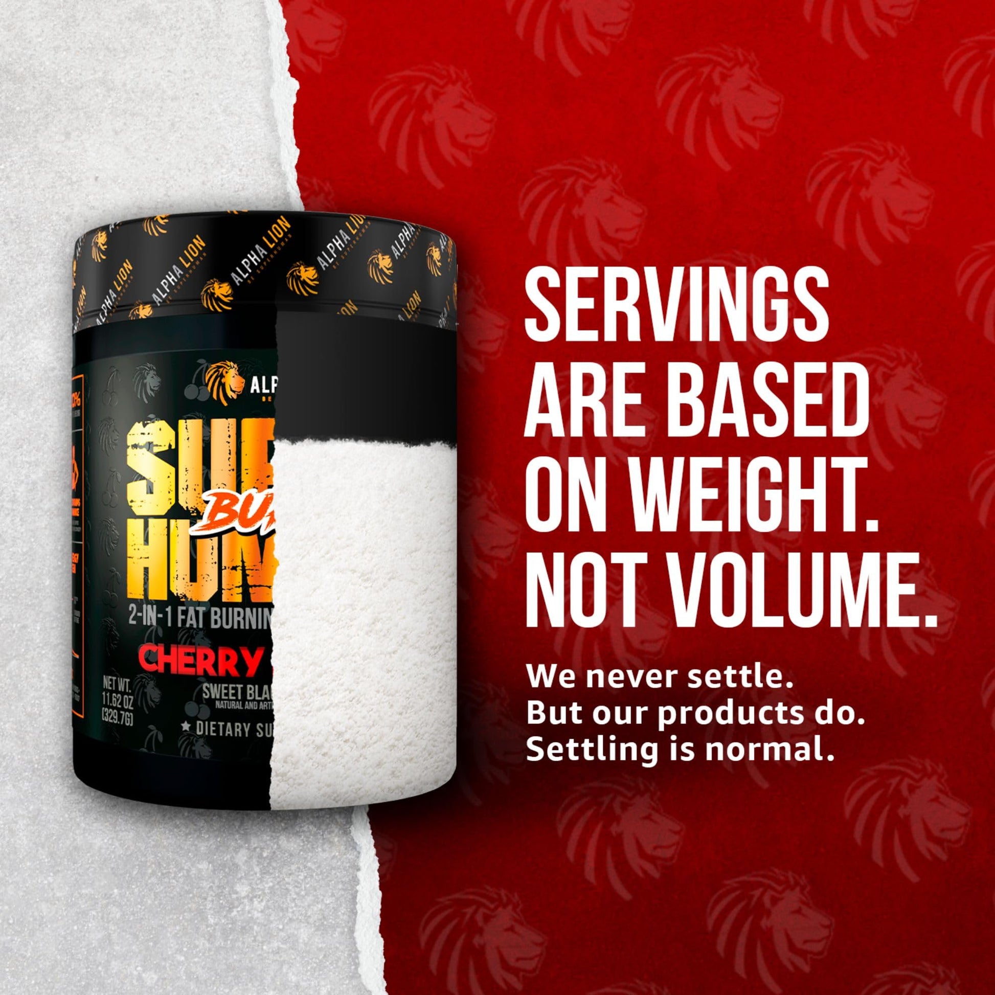 ALPHA LION Superhuman Burn – 2 in 1 Metabolism Booster Pre Workout and Thermogenic Burner for Men – Appetite Suppressant - Maple Wellness Supplements