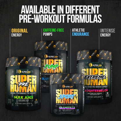 ALPHA LION Superhuman Burn – 2 in 1 Metabolism Booster Pre Workout and Thermogenic Burner for Men – Appetite Suppressant - Maple Wellness Supplements