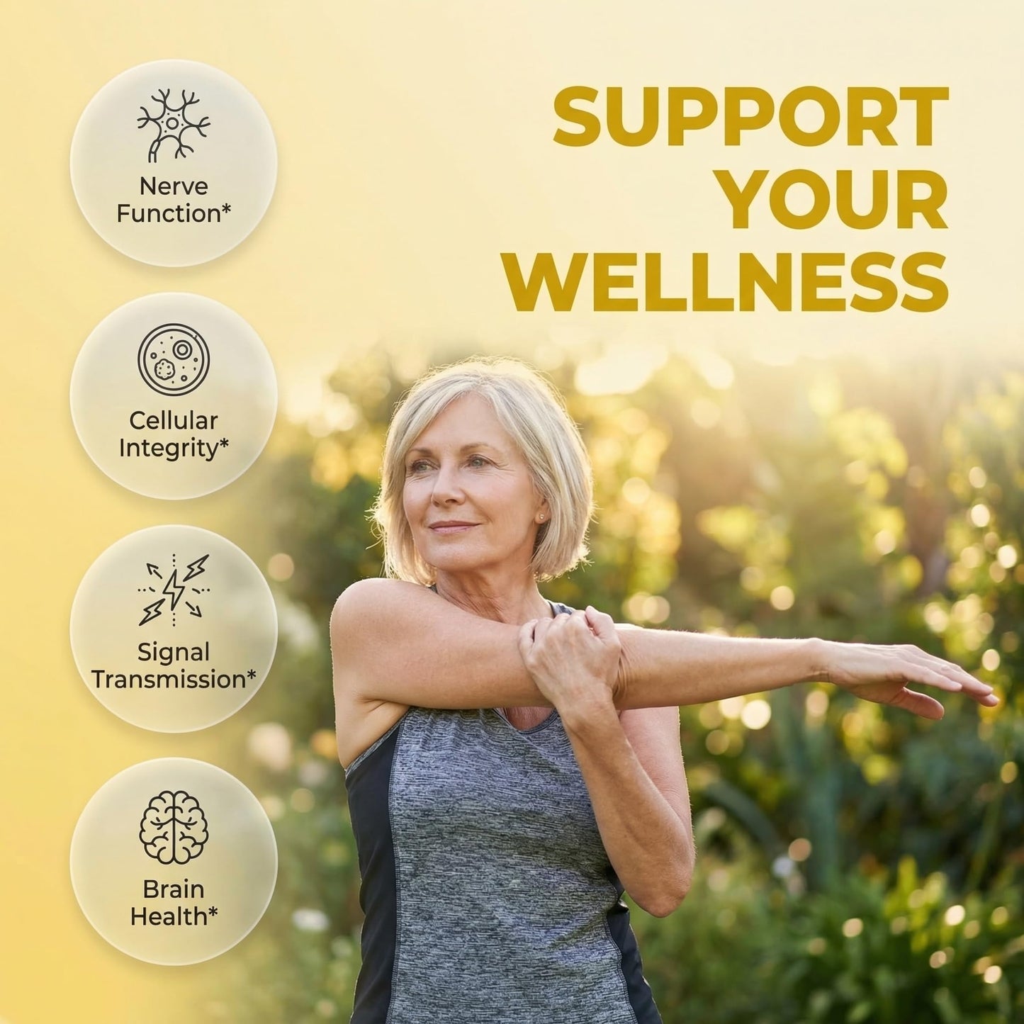 Alpha Lipoic Acid 600mg N-Acetyl Cysteine 600mg Acetyl L-Carnitine 500mg Benfotiamine 300mg - Nerve Support Supplement for Women and Men with Vitamin B1 B6 & B12 - Made in USA 90 Caps - Maple Wellness Supplements