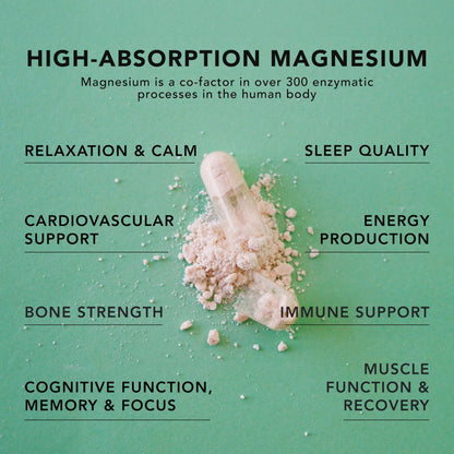 AMANDEAN Magtein Magnesium Complex. L-Threonate, Glycinate, Malate Triple Blend Chelated Magnesium Supplement. 90 Veggie Capsules. High Absorption Branded Ingredients. Brain Health, Sleep, Calm*. - Maple Wellness Supplements