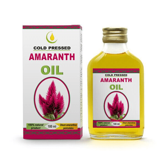 Amaranth Oil Organic Natural Unrefined Cold Pressed Extra Virgin, 100 ml - Maple Wellness Supplements