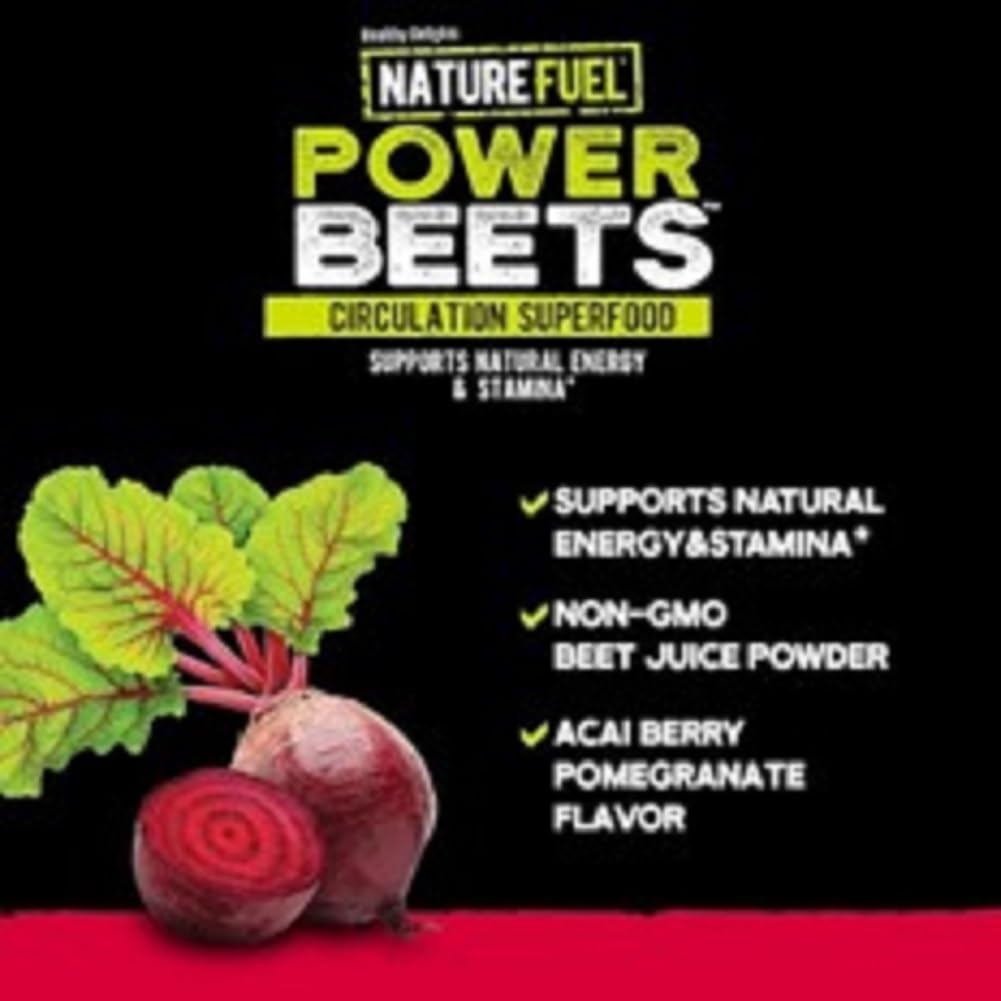 Amazing Grass Greens Blend Superfood: Super Greens Powder Smoothie Mix for Boost Energy, 60 Servings & Nature Fuel Power Beets Powder, Beet Root Powder, Support Natural Energy, 60 Servings - Maple Wellness Supplements
