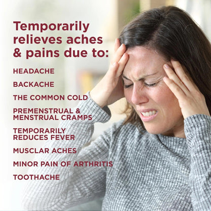 Amazon Basic Care Acetaminophen Extended-Release Tablets, 650 mg, Pain Reliever, Fever Reducer, 8 Hour Relief, 100 Count - Maple Wellness Supplements