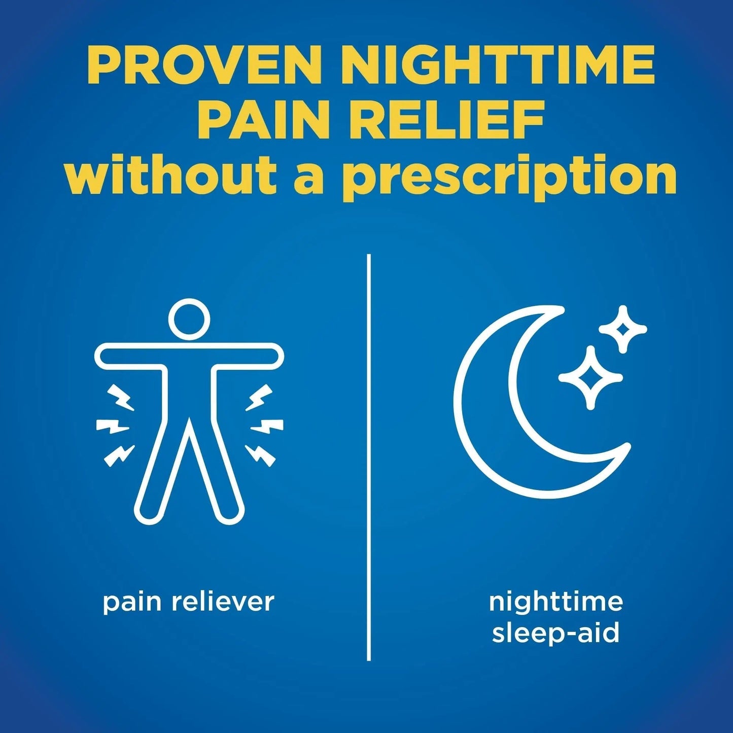 Amazon Basic Care All Night Pain Relief PM, Naproxen Sodium 220 mg/Diphenhydramine Hydrochloride 25 mg Tablets, Pain Reliever/Nighttime Sleep-Aid, 160 Count - Maple Wellness Supplements
