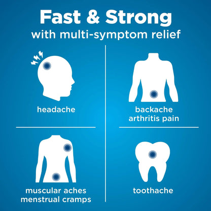 Amazon Basic Care Dual Action Acetaminophen 250 mg and Ibuprofen (NSAID) 125 mg Tablets, Pain Reliever for Headache, Backache, Menstrual Pain, Arthritis Pain Relief, 216 Count - Maple Wellness Supplements