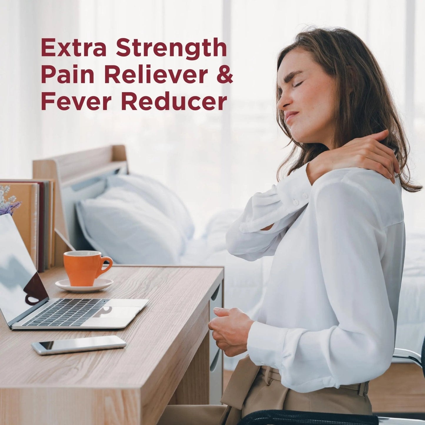 Amazon Basic Care Extra Strength Pain Relief, Acetaminophen Caplets, 500 mg, 200 Count - Maple Wellness Supplements
