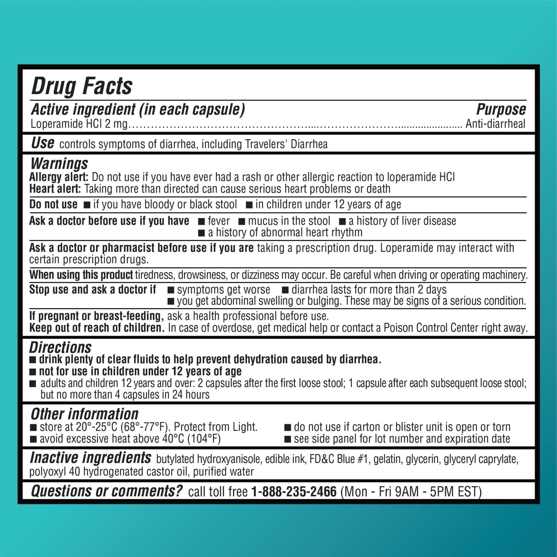 Amazon Basic Care Loperamide Hcl 2 Mg Softgels, Anti-Diarrheal, Easy to Swallow, Controls Symptoms of Traveler's Diarrhea, 24 Count - Maple Wellness Supplements