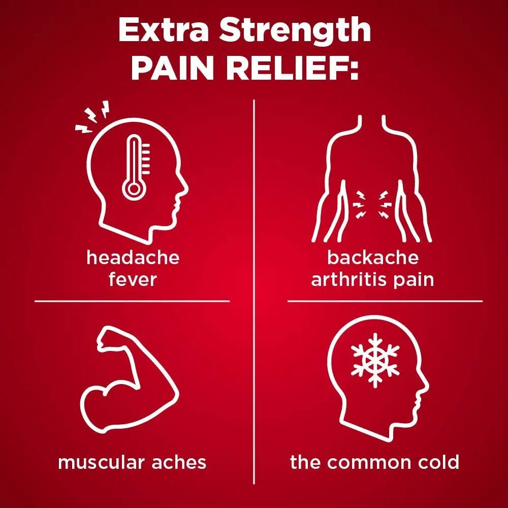 Amazon Basic Care Rapid Release Acetaminophen Caplets 500 mg, Extra Strength Pain Reliever and Fever Reducer for Headache, Backache, Menstrual Pain, Arthritis Pain, 400 Count - Maple Wellness Supplements