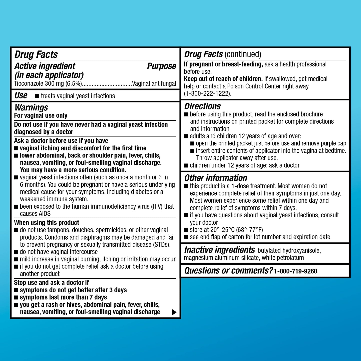 Amazon Basic Care Tioconazole Ointment 6.5 Percent, 1-Dose Yeast Infection Treatment For Women, Fast Acting Relief, Pre-Filled Applicator, Odorless Formula, 0.16 ounce (Pack of 1) - Maple Wellness Supplements
