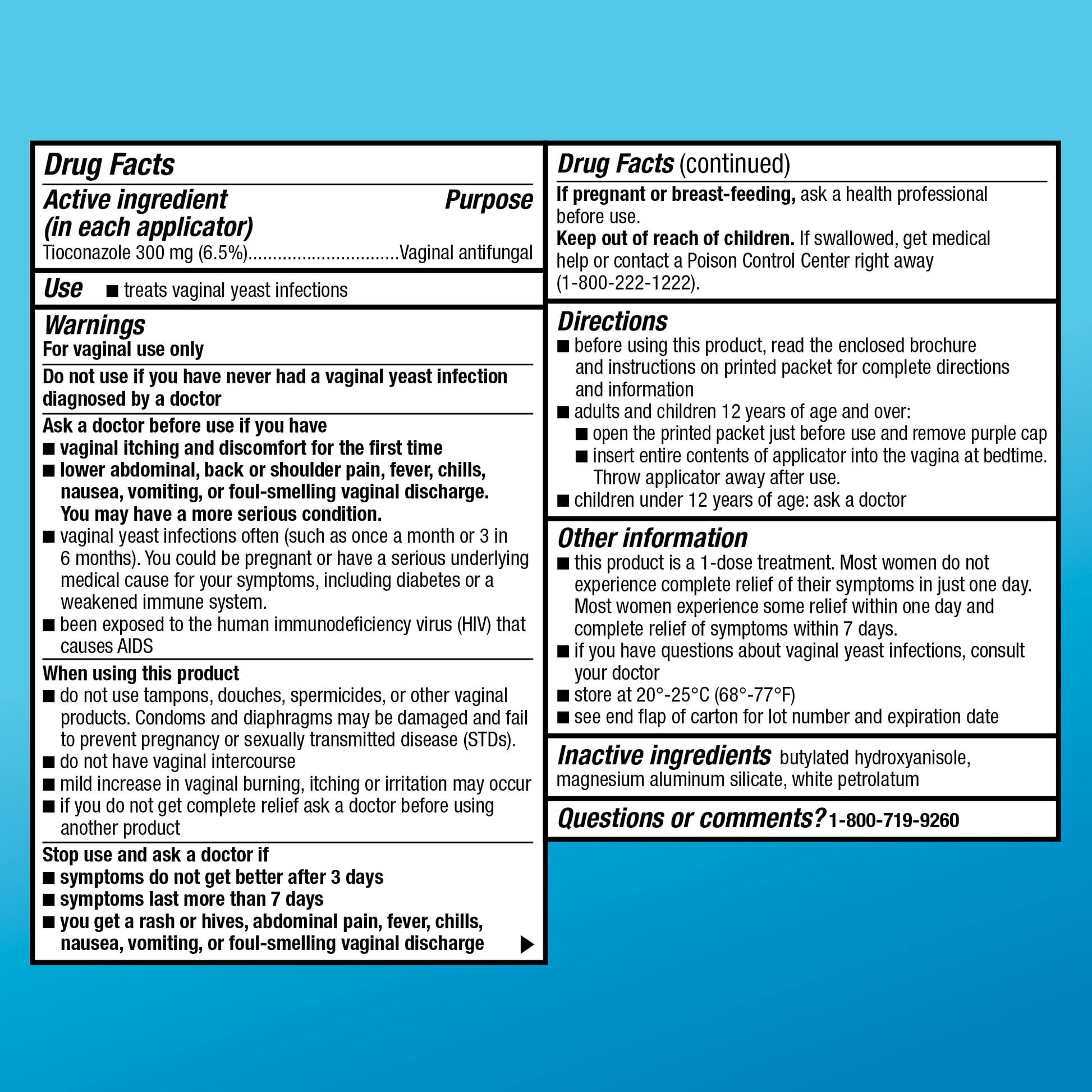 Amazon Basic Care Tioconazole Ointment 6.5 Percent, 1-Dose Yeast Infection Treatment For Women, Fast Acting Relief, Pre-Filled Applicator, Odorless Formula, 0.16 ounce (Pack of 1) - Maple Wellness Supplements