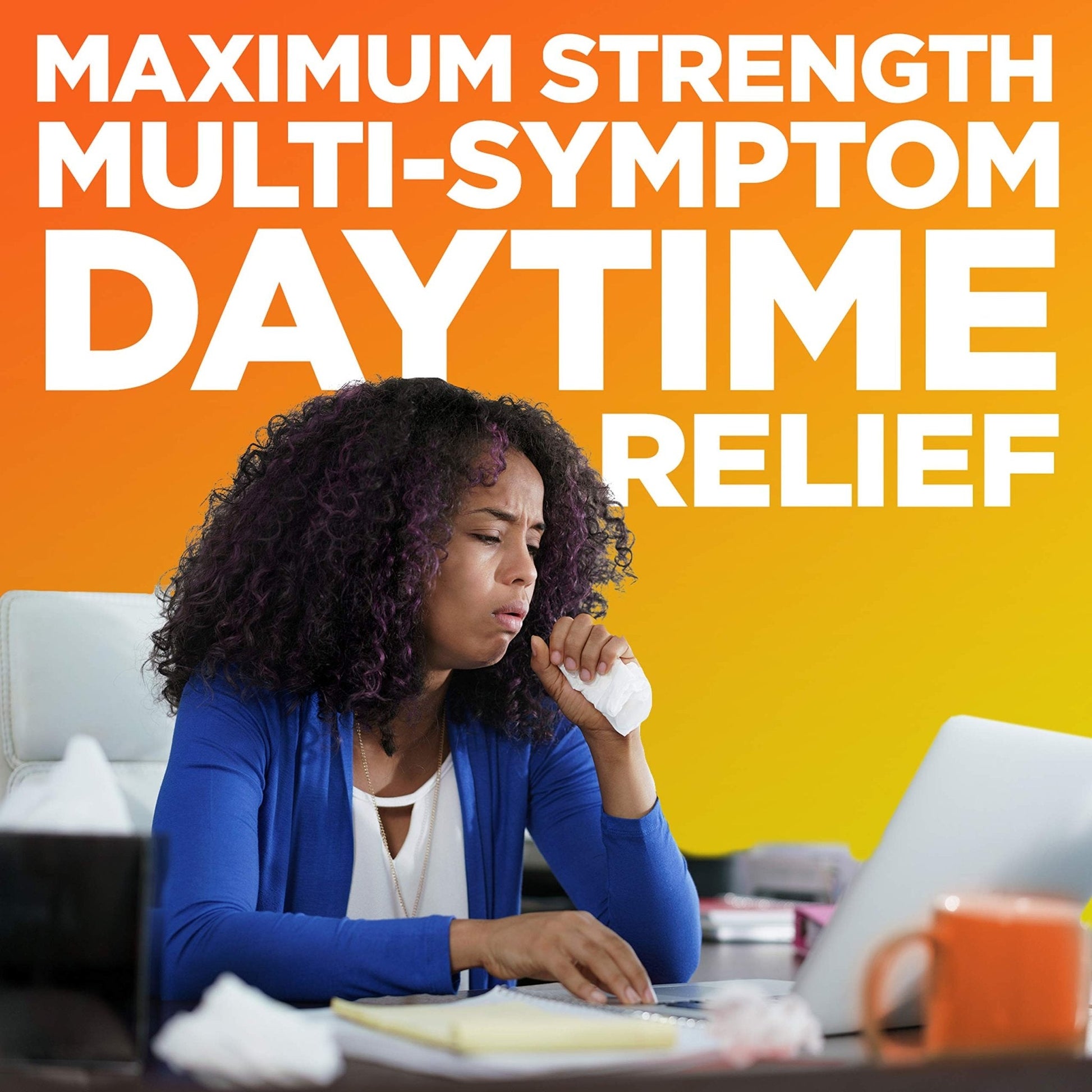 Amazon Basic Care Vapor Ice Day and Night Severe Cold and Flu Relief Caplets, Maximum Strength Multi-Symptom Medicine for Cough, Sore Throat, Nasal Congestion, 48 Count - Maple Wellness Supplements