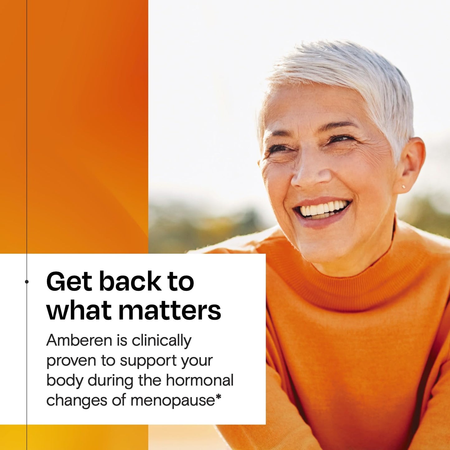 Amberen Menopause Supplement for Women, 60 Capsules, Clinically Proven, Helps Support Hormone Balance, Helps Relieve 12 Menopause Symptoms: Hot Flashes, Night Sweats, Mood Swings and More - Maple Wellness Supplements