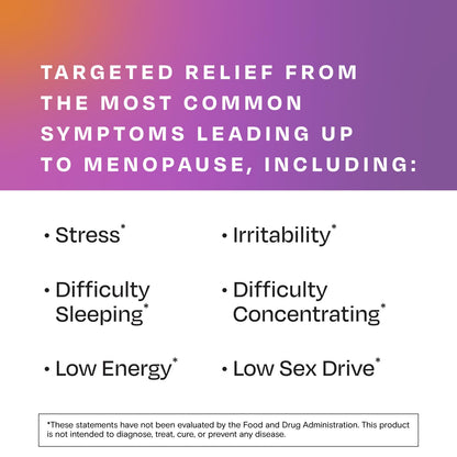 Amberen Perimenopause, Peri-Menopause Multi-Symptom Relief, Vitamin B, Vitamin E & Antioxidants Supplement, Helps Support Hormone Balance, Hot Flashes & Night Sweats, Supplements for Women, 180 Count - Maple Wellness Supplements