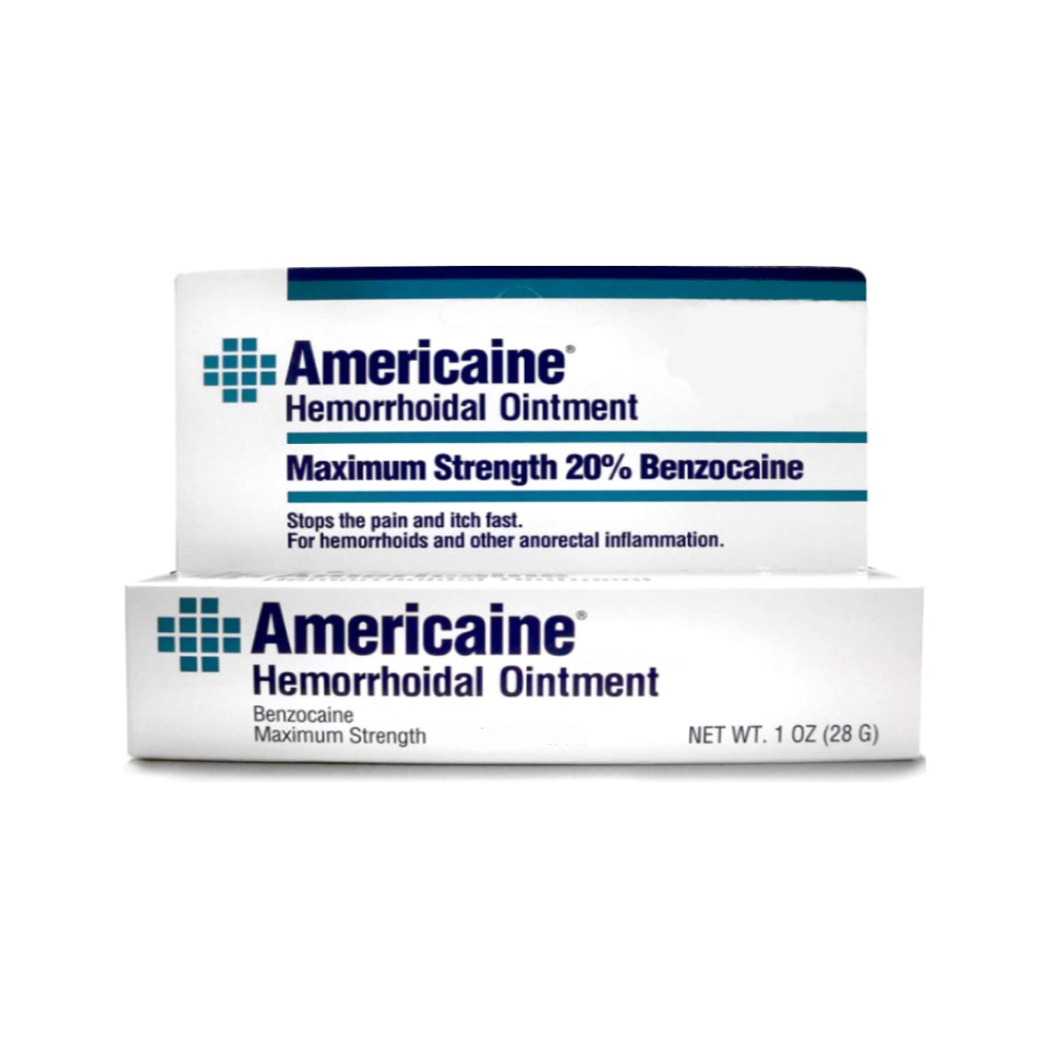 Americaine Hemorrhoidal Ointment Maximum Strength 20% Benzocaine 1 oz (Pack of 2) - Maple Wellness Supplements