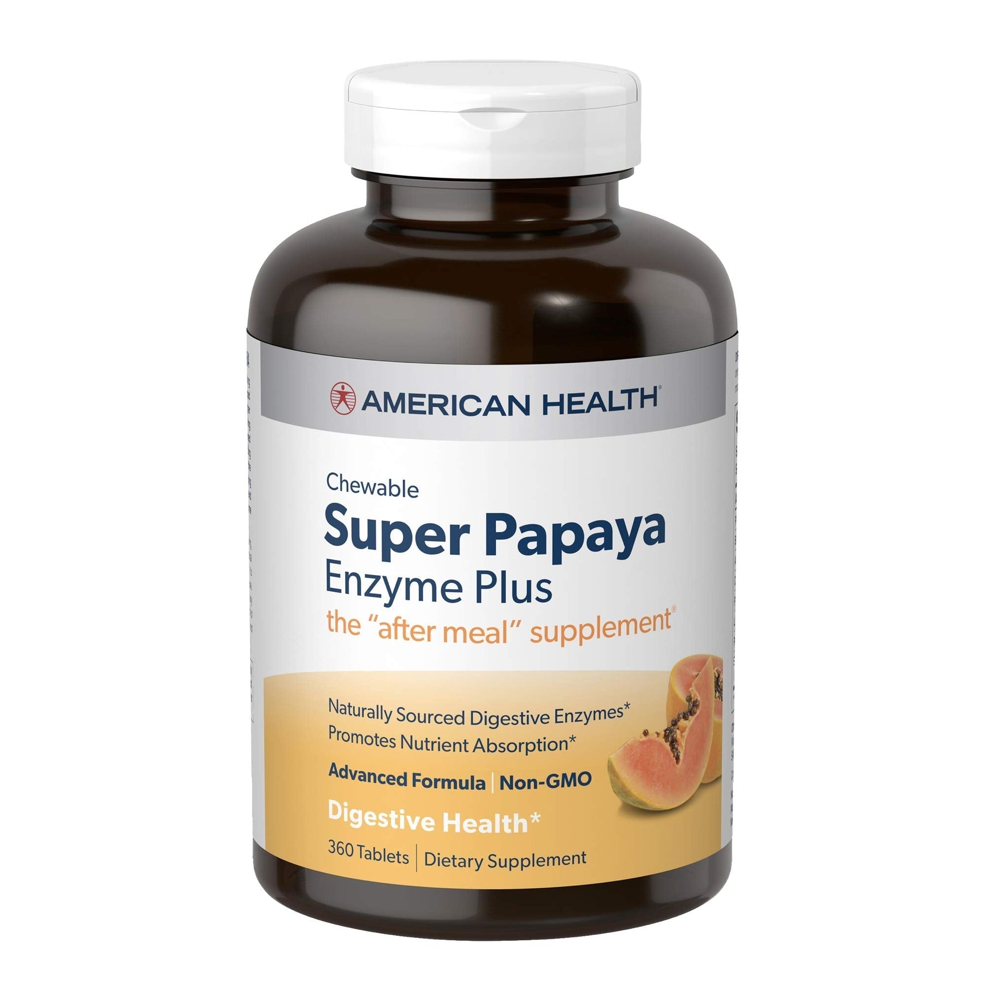 American Health Products Super Papaya Enzyme Plus 360 Tablets - Maple Wellness Supplements