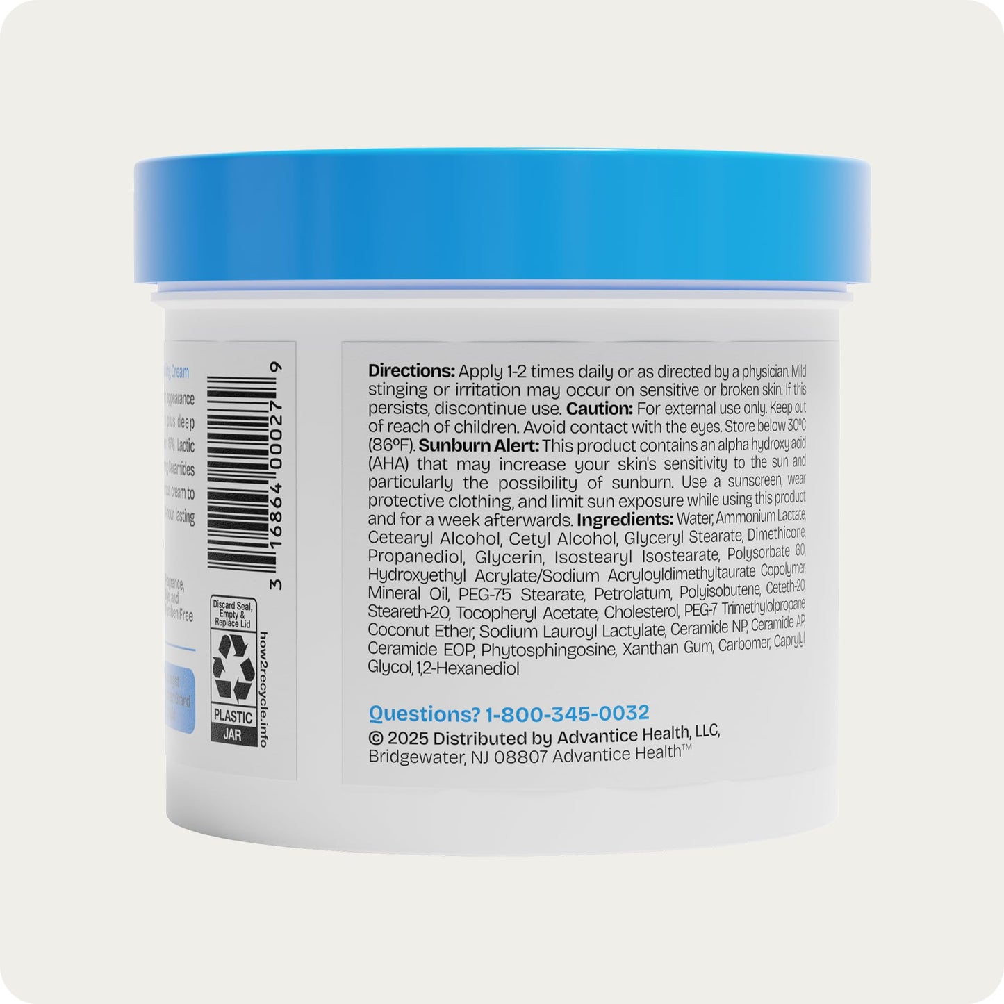 AmLactin Intensive Healing - Therapeutic Body Cream for Extremely Dry Skin - No-Scrub Exfoliator and Body Moisturizer Cream - Maple Wellness Supplements
