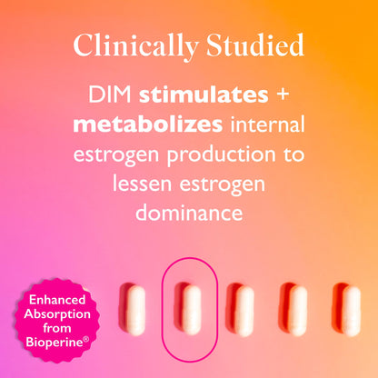 Amy Suzanne 200 DIM Supplement for Women - Estrogen Metabolism and Hormone Harmony for Menopause, Perimenopause & PMS Support - DIM Plus Bioperine for Mood Support - 60 Day Supply, Vegan - Maple Wellness Supplements