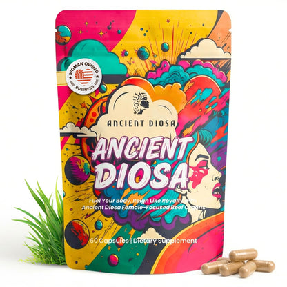 ANCIENT DIOSA Grass Fed Beef Liver Capsules - Female-Focused Organ Supplement with Liver, Heart, Ovary & Uterus - Supports Hormone Balance & Vitality, Whole Body Wellness - 60 Capsules - Maple Wellness Supplements