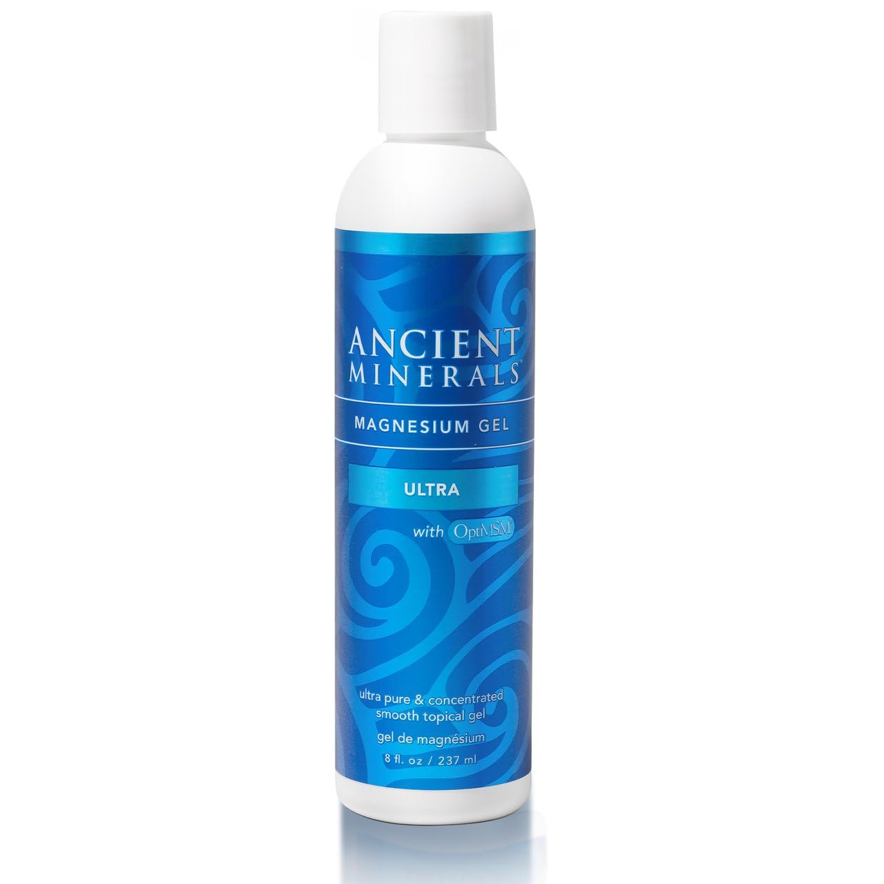 Ancient Minerals Magnesium Gel Ultra with OptiMSM and Aloe Vera - Topical Magnesium Gel Formula with MSM Best Used for Massage and Topical Application (8oz) - Maple Wellness Supplements