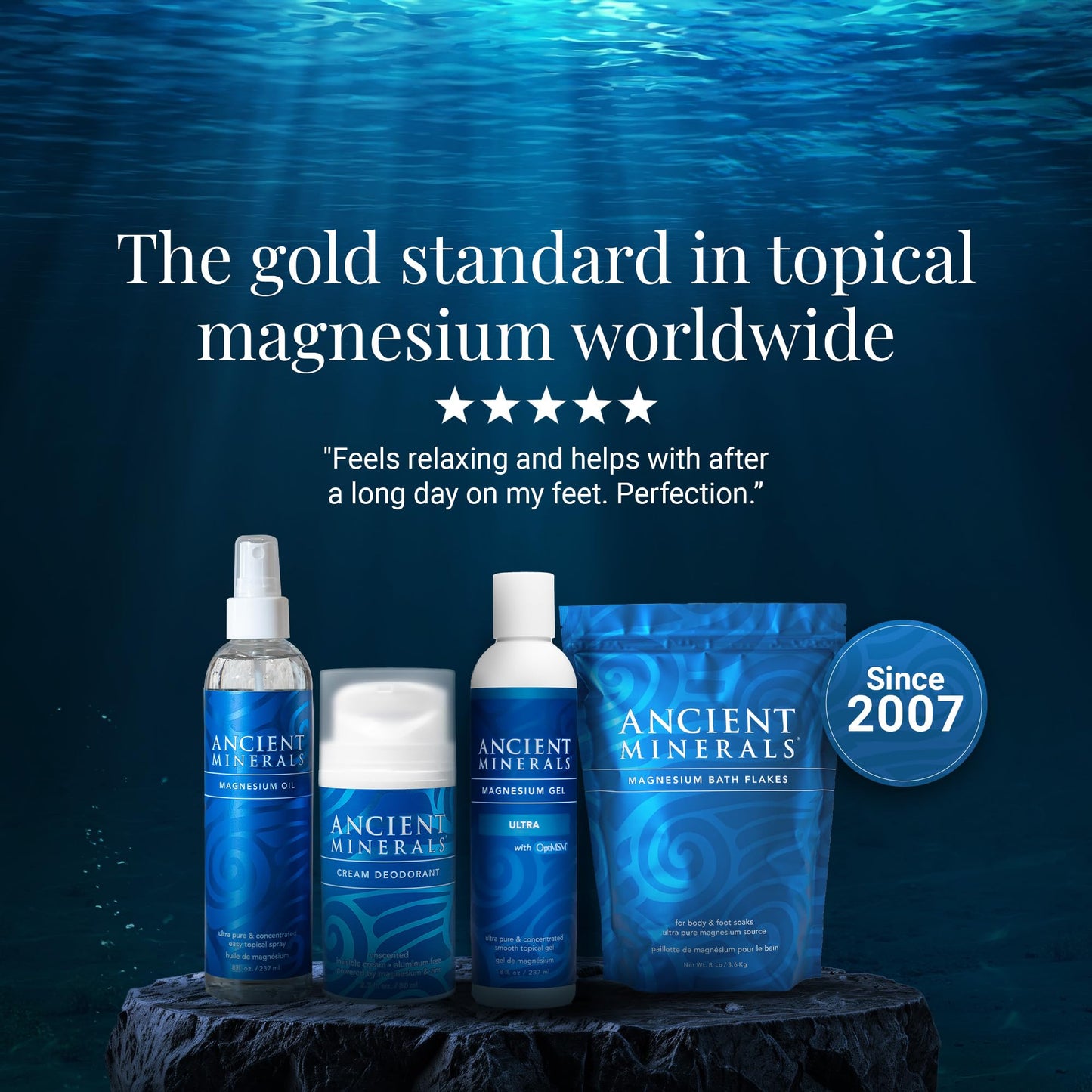Ancient Minerals Magnesium Gel Ultra with OptiMSM and Aloe Vera - Topical Magnesium Gel Formula with MSM Best Used for Massage and Topical Application (8oz) - Maple Wellness Supplements