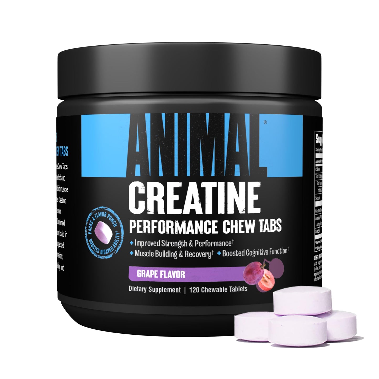 Animal Creatine Chews Tablets - Enhanced Creatine Monohydrate with AstraGin - Maple Wellness Supplements