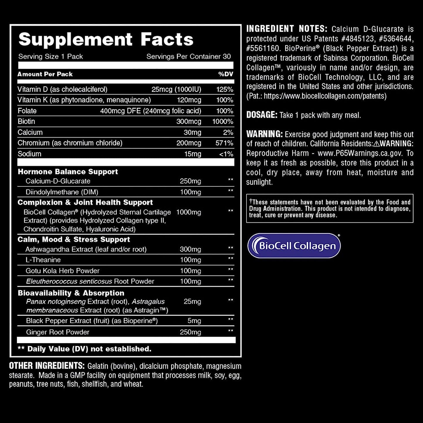 Animal Power Balance – Women's Alpha F Comprehensive Formula – Supports Hormonal Balance, Complexion, Hair, Nails, Mood and Stress, Intestinal Health, & Bone and Joint Health – 30 Packs - Maple Wellness Supplements
