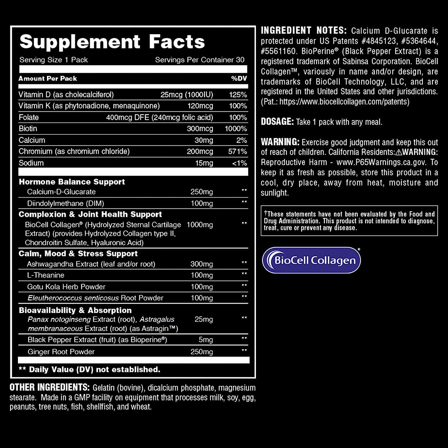 Animal Power Balance – Women's Alpha F Comprehensive Formula – Supports Hormonal Balance, Complexion, Hair, Nails, Mood and Stress, Intestinal Health, & Bone and Joint Health – 30 Packs - Maple Wellness Supplements