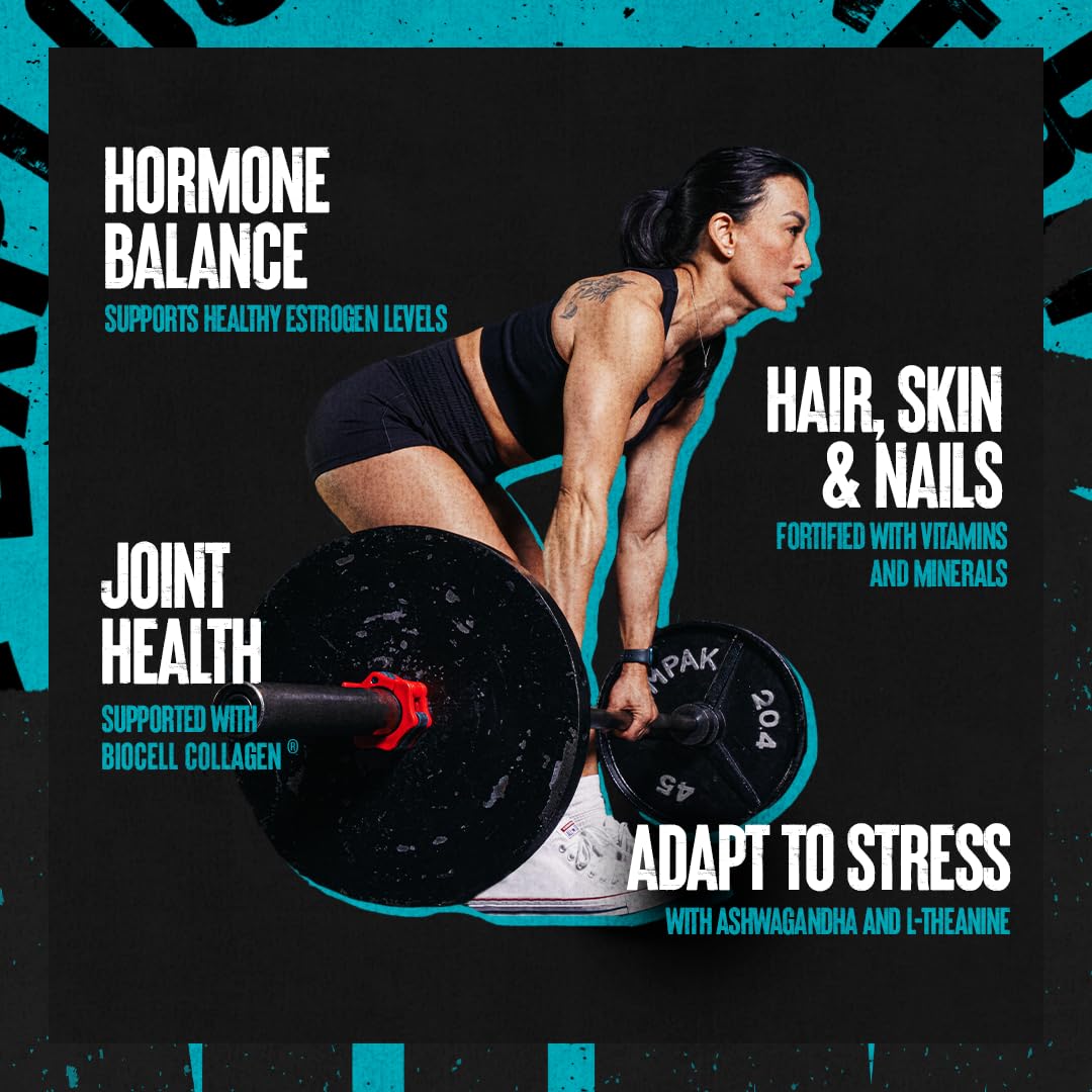 Animal Power Balance – Women's Alpha F Comprehensive Formula – Supports Hormonal Balance, Complexion, Hair, Nails, Mood and Stress, Intestinal Health, & Bone and Joint Health – 30 Packs - Maple Wellness Supplements