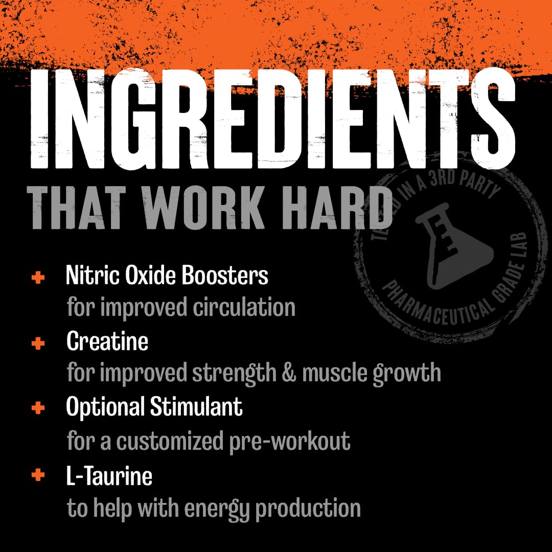 Animal Pump Pre-Workout Supplement – for Energy, Focus and Muscle Volumizing, with Nitric Oxide Boosters Including Stims and Nootropics, Creatine, - Maple Wellness Supplements