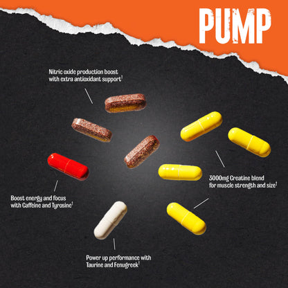 Animal Pump Pre-Workout Supplement – for Energy, Focus and Muscle Volumizing, with Nitric Oxide Boosters Including Stims and Nootropics, Creatine, - Maple Wellness Supplements