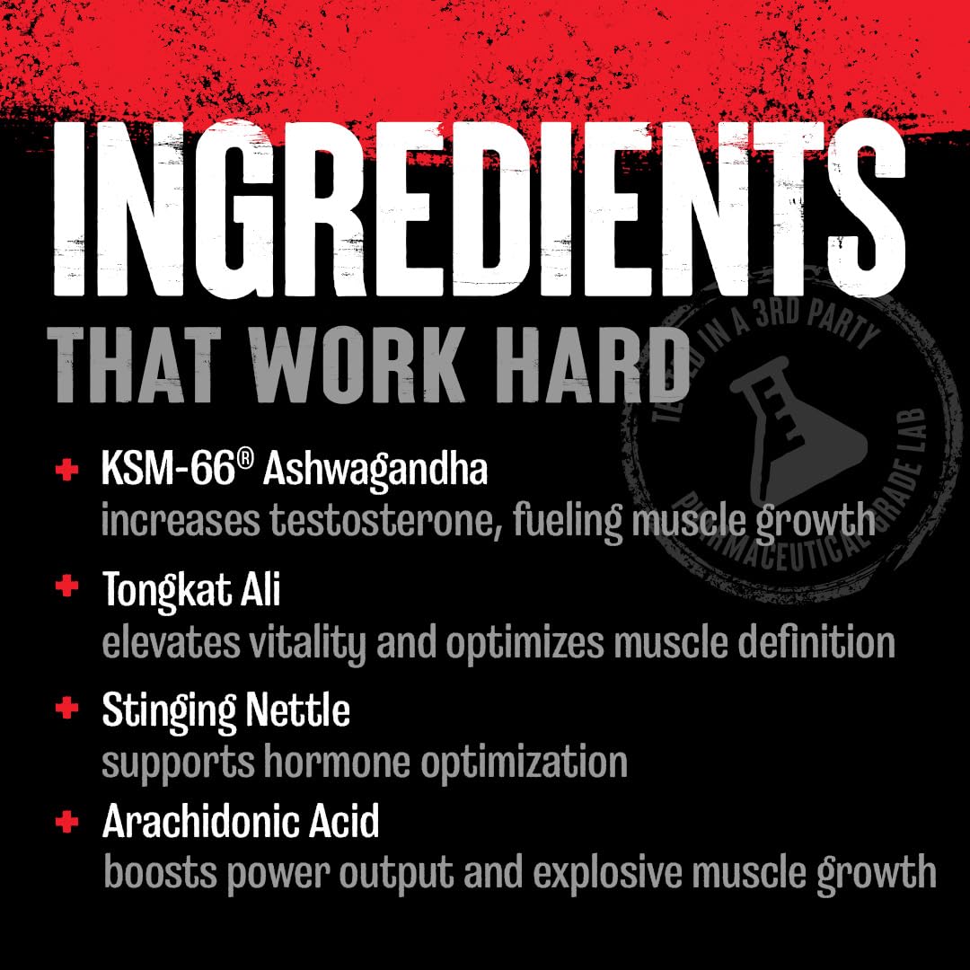 Animal Test Booster for Men - Male Enhancing Supplement Libido Booster for Strength Athletes & Bodybuilders to Increase Stamina, Endurance, Muscle Growth, All-in-One Packs – 21 Day Cycle - Maple Wellness Supplements
