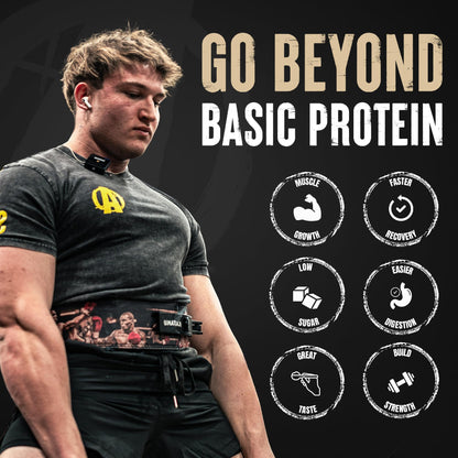 Animal Whey Isolate Protein Powder - Loaded for Pre & Post Workout Muscle Builder and Recovery with Digestive Enzymes for Men & Women - 25g Protein, Great Taste, Low Sugar - Vanilla 2 lbs - Maple Wellness Supplements