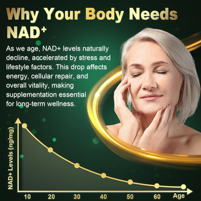 ANPOMER NAD Supplement with Liposomal Nicotinamide Riboside 600mg, Resveratrol, CoQ10, PQQ & D-Ribose, Electrolyte Blend, 30 Liquid Packets - Maple Wellness Supplements