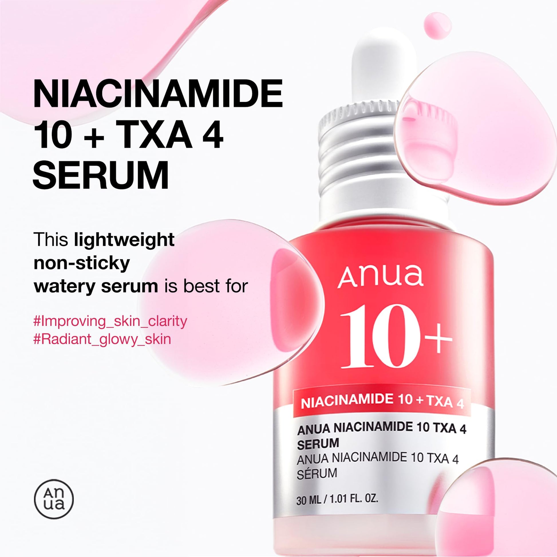 Anua 3-Step Glass Skin Beginner Set, Oil Cleanser and Face Wash with Facial Serum, Double Cleansing Daily - Maple Wellness Supplements