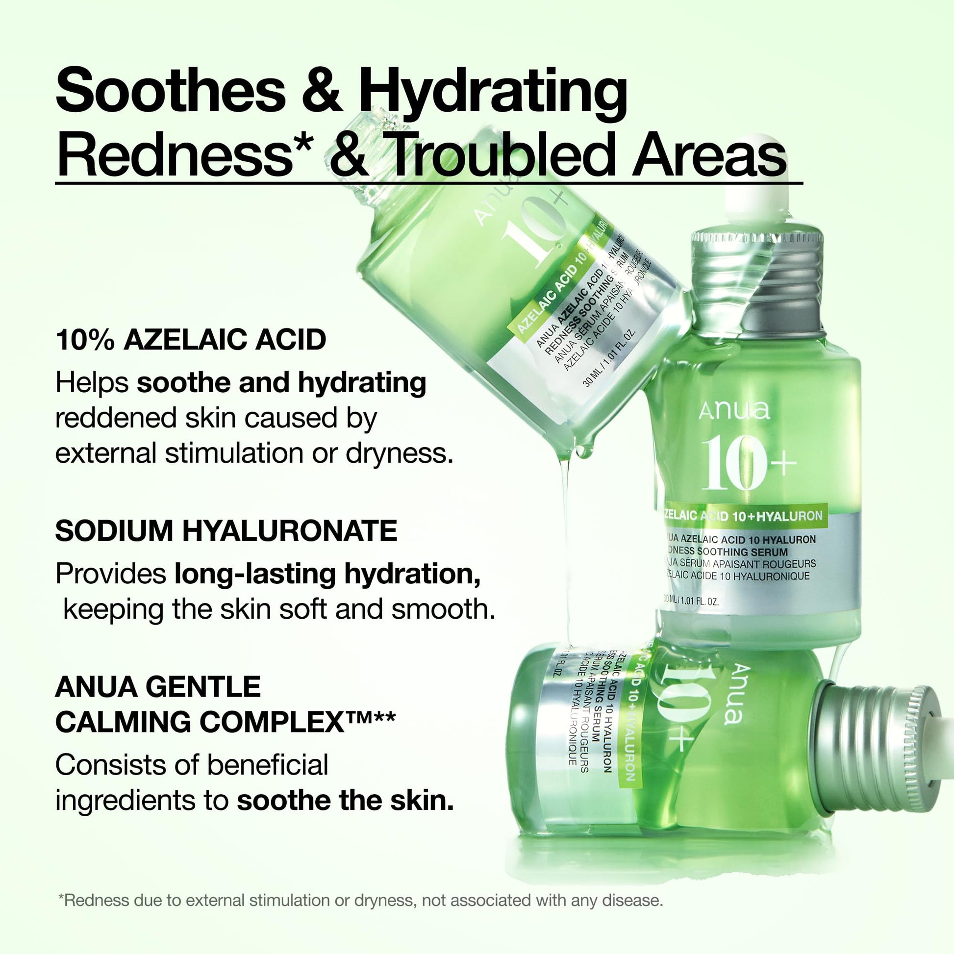 Anua Azelaic Acid 10 Hyaluron Redness Soothing Serum, Facial Serum for Blemish-Prone & Oily-Prone Skin - Maple Wellness Supplements