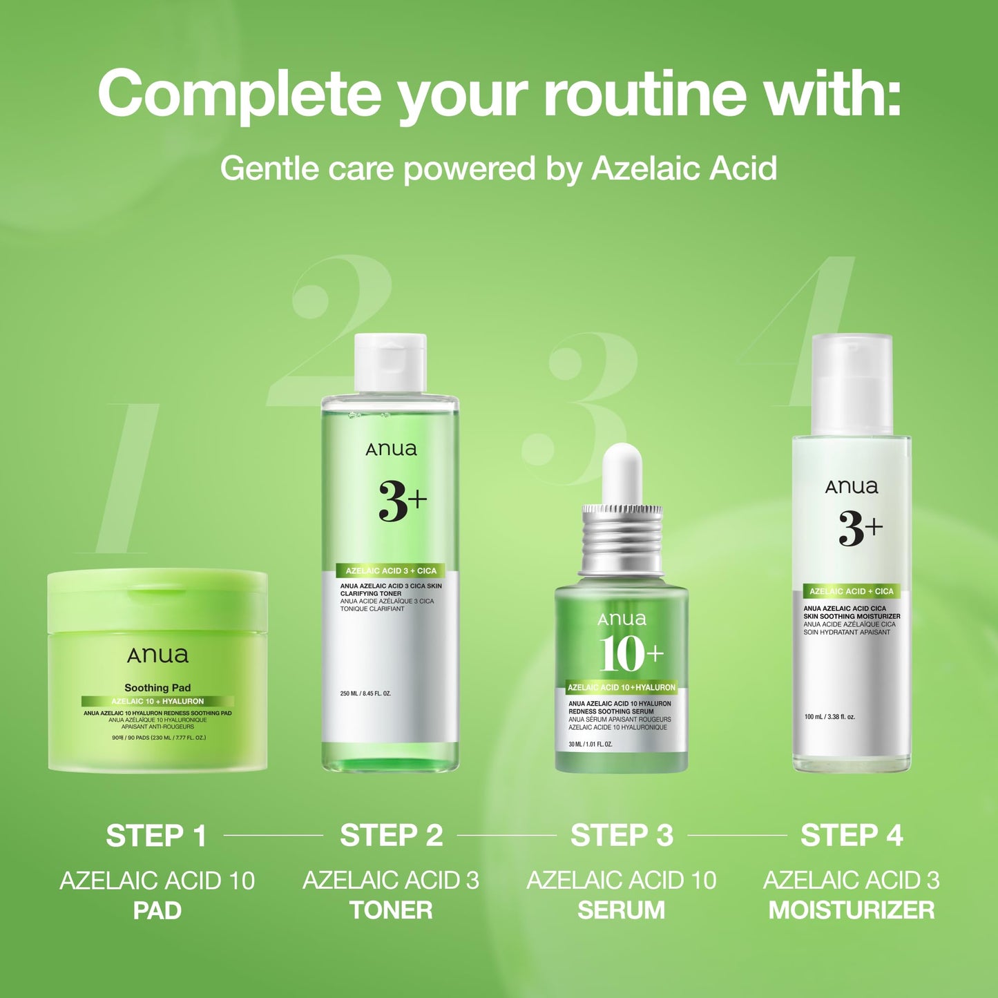 Anua Azelaic Acid 10 Hyaluron Redness Soothing Serum, Facial Serum for Blemish-Prone & Oily-Prone Skin - Maple Wellness Supplements