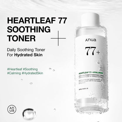 Anua Heartleaf 77 Soothing Toner, Moisturizing & Calming Facial Toner for Glass Skin, Hyaluronic Acid, Lightweight Hydration - Maple Wellness Supplements