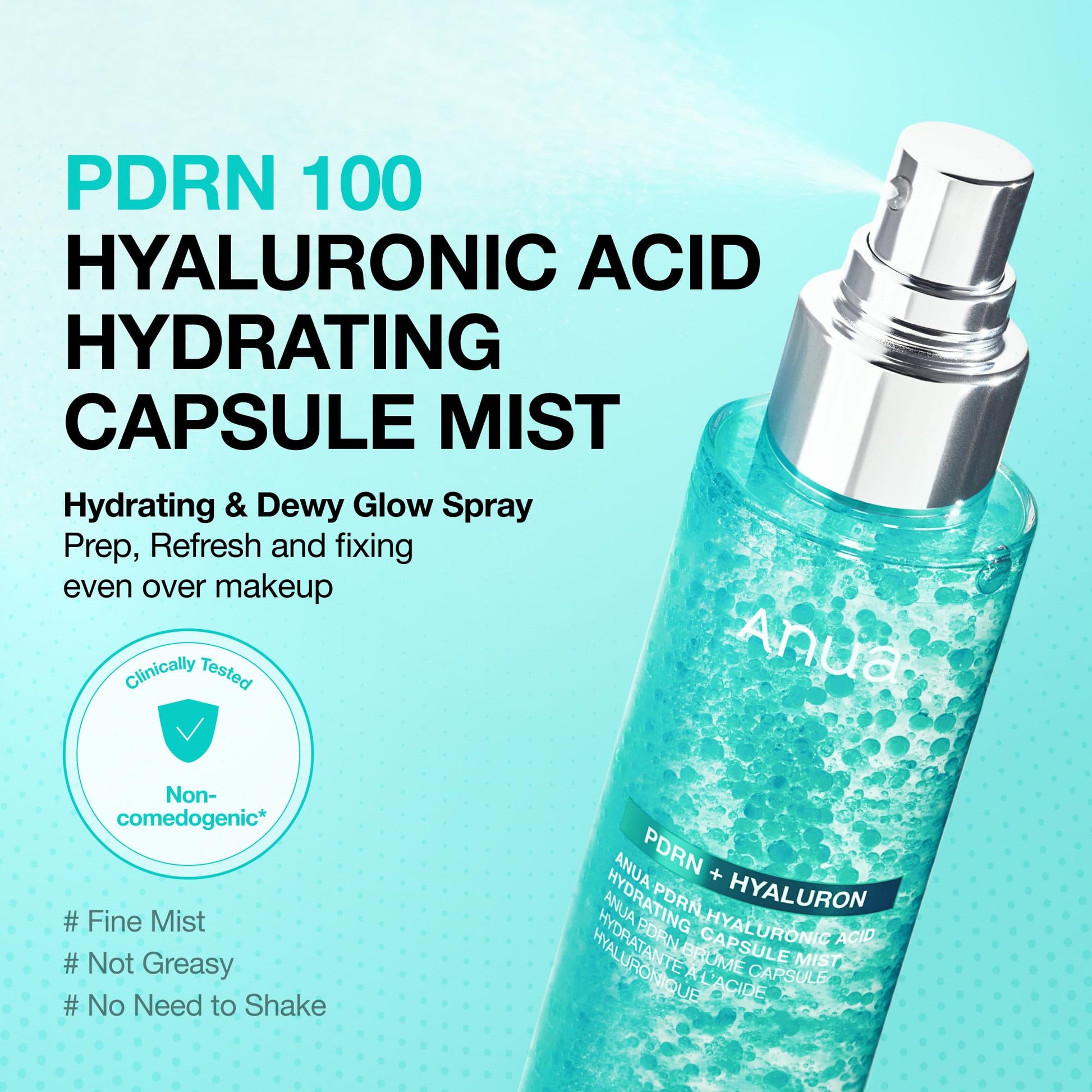 ANUA PDRN Collagen Glow Facial Serum Spray, Hydrating Face Mist, Hyaluronic Acid - Maple Wellness Supplements
