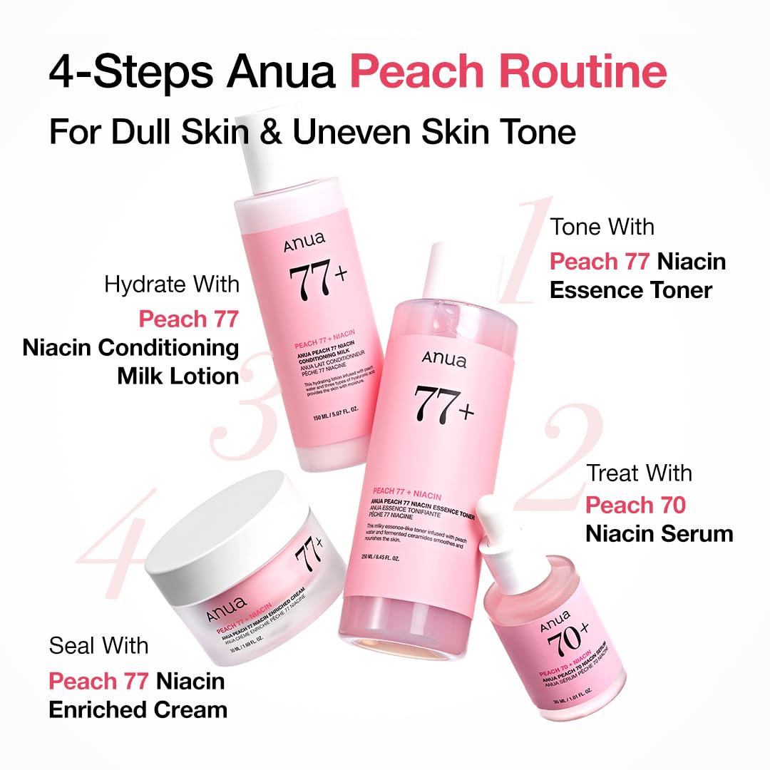 Anua Peach 70 Niacinamide Serum, Daily Glow Serum For Face, Skin Tone & Dullness Care with Vitamin B12, Lightweight - Maple Wellness Supplements