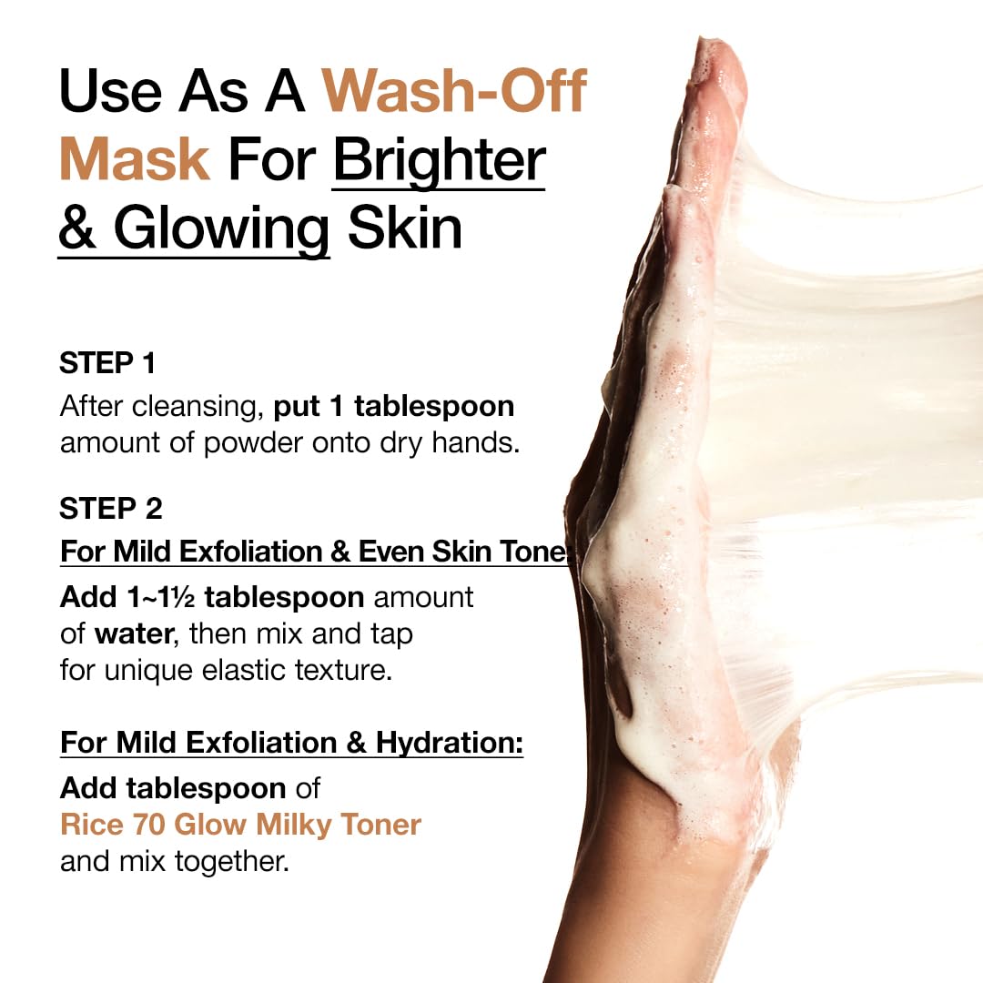 ANUA Rice Enzyme Brightening Cleansing Powder, Exfoliating Powder-to-Foam Cleanser, Smooth Texture & Clarity - Maple Wellness Supplements