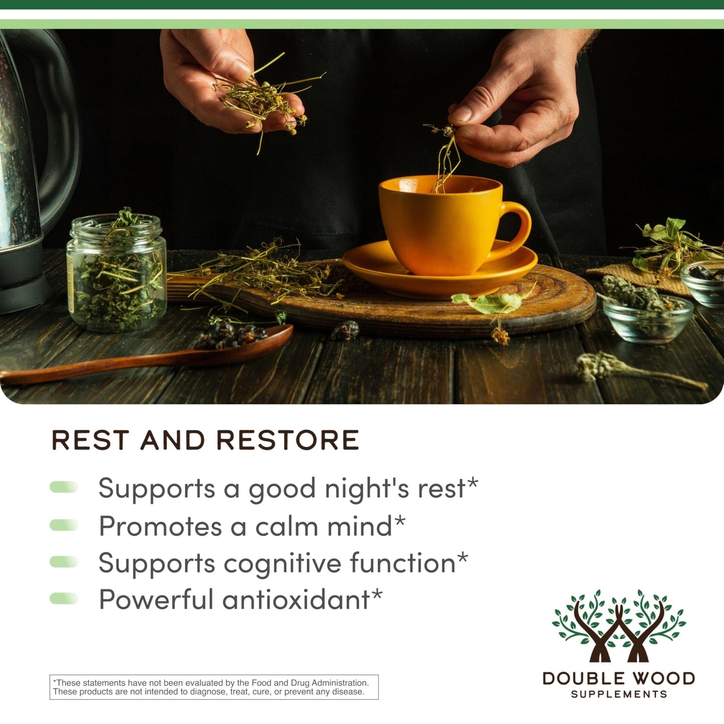 Apigenin Supplement - 50mg per Capsule, 120 Count (Powerful Bioflavonoid Found in Chamomile Tea for Relaxation, Sleep, and Mood) Senolytic - Maple Wellness Supplements