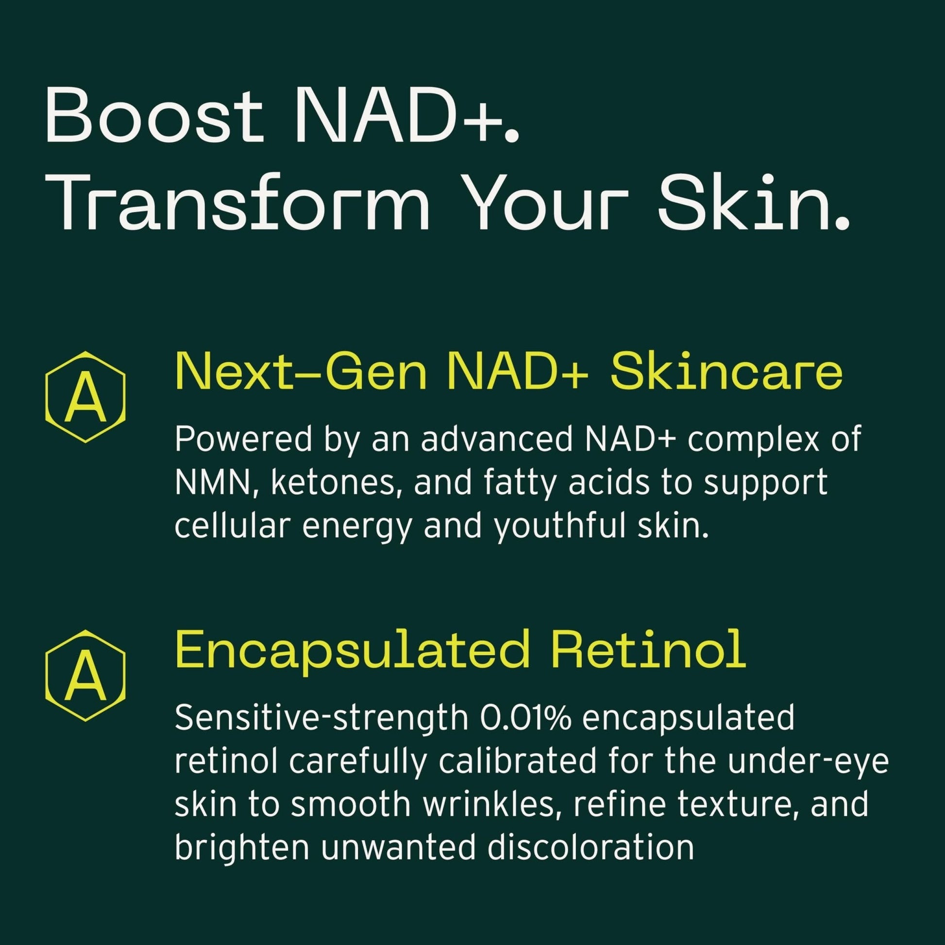 Aramore NAD+ Cell Energizing Skin Care Treatment with Proprietary NAD+ Precursor Complex, Clinically Proven to Target 12 Signs of Aging - 15ml - Maple Wellness Supplements