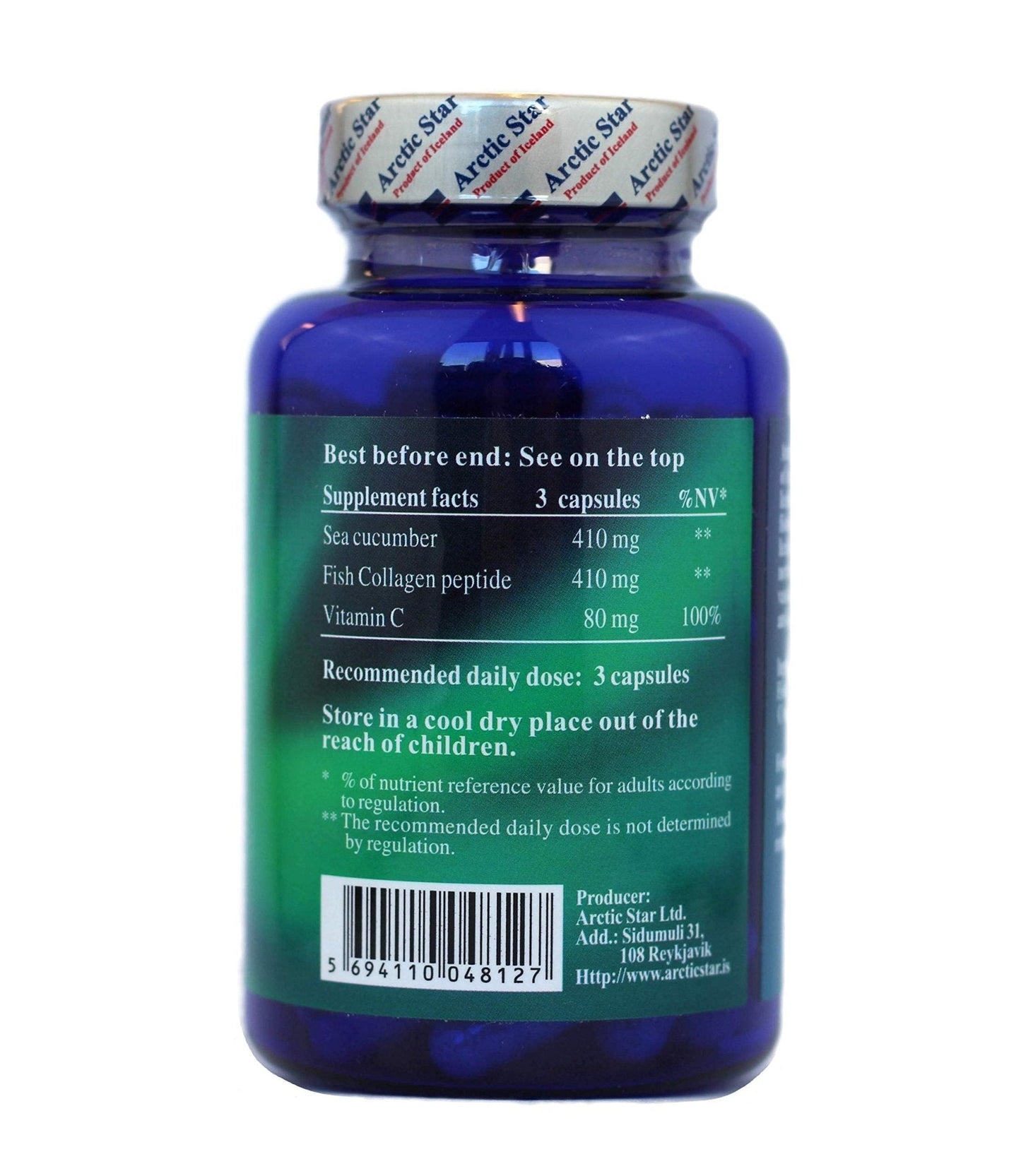 Arctic Star Marine Collagen-Vital Proteins Marine Collagen Peptides Supplement Pills for Healthy Skin Hair Nail - Hydrolyzed Collagen from Iceland - Joint Pain & Immune System Booster 90 Capsules - Maple Wellness Supplements