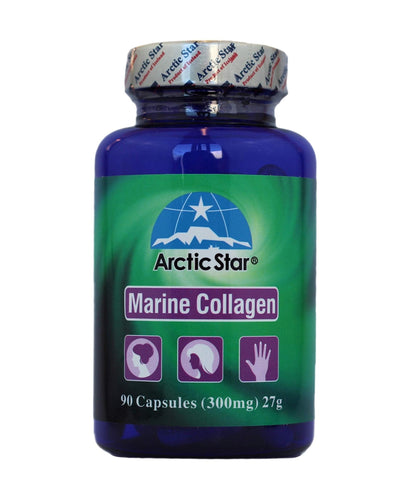 Arctic Star Marine Collagen-Vital Proteins Marine Collagen Peptides Supplement Pills for Healthy Skin Hair Nail - Hydrolyzed Collagen from Iceland - Joint Pain & Immune System Booster 90 Capsules - Maple Wellness Supplements