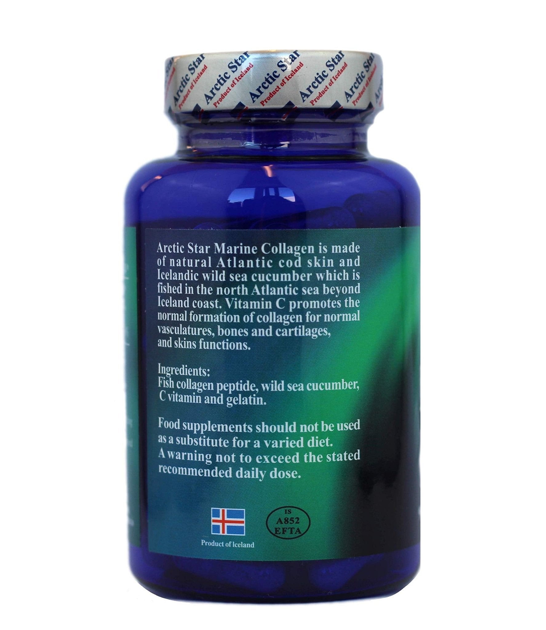 Arctic Star Marine Collagen-Vital Proteins Marine Collagen Peptides Supplement Pills for Healthy Skin Hair Nail - Hydrolyzed Collagen from Iceland - Joint Pain & Immune System Booster 90 Capsules - Maple Wellness Supplements