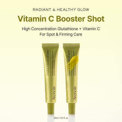 Arencia Vitamin C Booster Shot Serum with Glutathione, Niacinamide and Vitamin E for Dark Spot Care, Fine Lines & Wrinkles - Maple Wellness Supplements