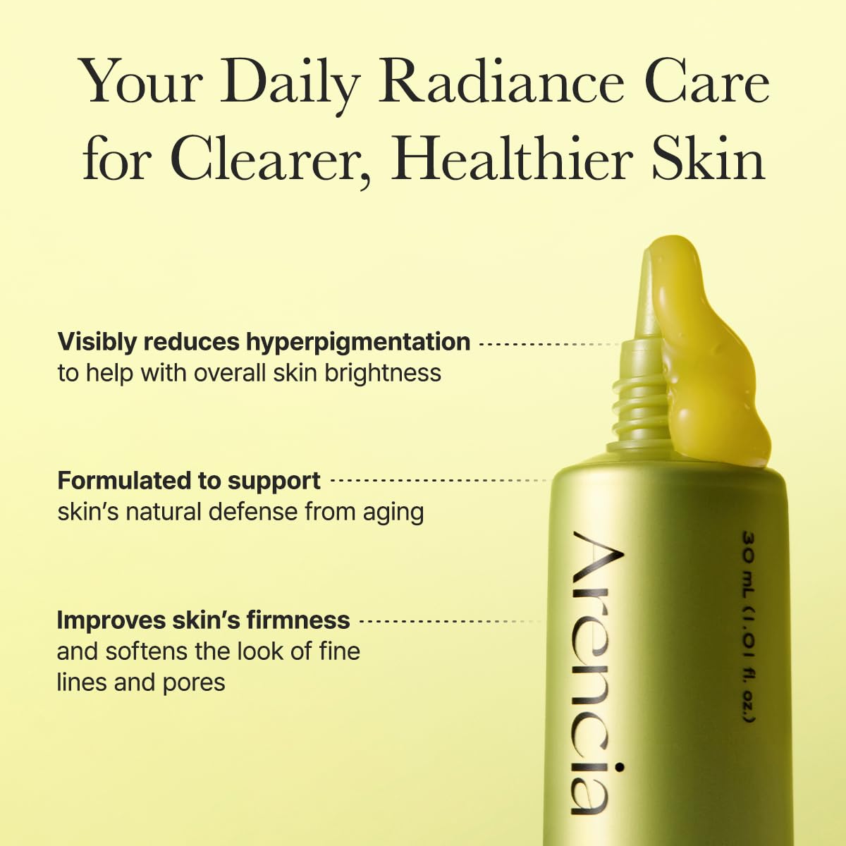 Arencia Vitamin C Booster Shot Serum with Glutathione, Niacinamide and Vitamin E for Dark Spot Care, Fine Lines & Wrinkles - Maple Wellness Supplements